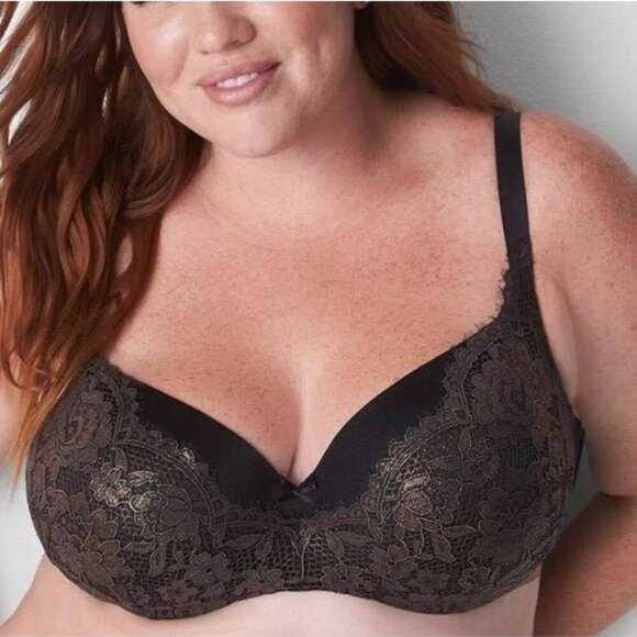 NWT Cacique Lane Bryant Special Edition Lightly Lined Balconette Bra 40E (DD) - Picture 2 of 4